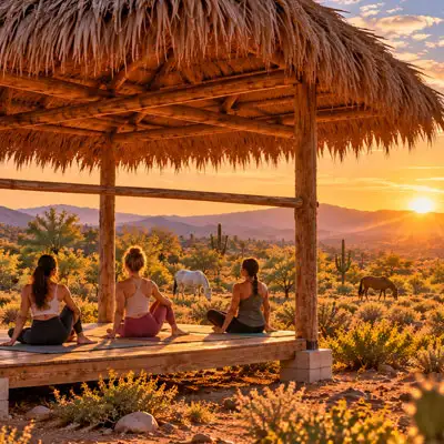 Sunrise yoga, breakfast and horseback riding at Cerritos Cowboy
