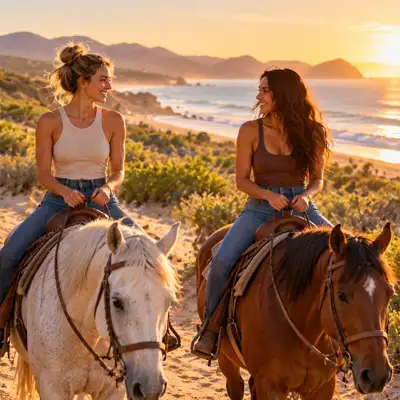 Morning horseback ride at Cerritos Cowboy