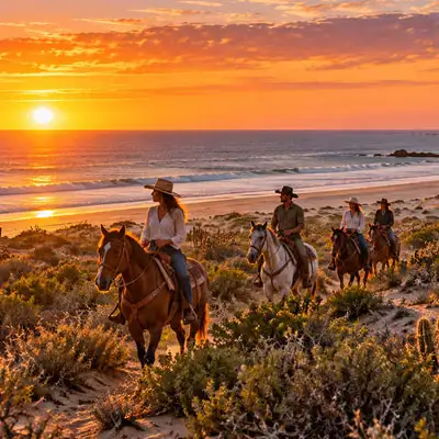 Sunset Deluxe Experience horseback riding in Baja - photo 4
